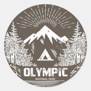Olympischer Nationalpark Runder Aufkleber