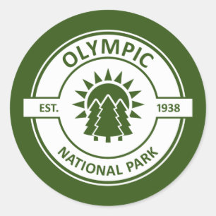Olympischer Nationalpark Runder Aufkleber