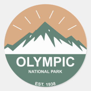 Olympischer Nationalpark Runder Aufkleber