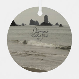 Olympischer Nationalpark Seascape-Foto Ornament Aus Metall