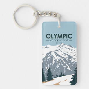 Olympischer Nationalpark Washington Doppelseitig Schlüsselanhänger