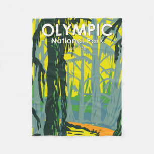 Olympischer Nationalpark Washington Hoh Rainforest Fleecedecke