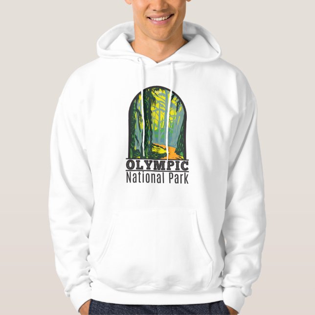 Olympischer Nationalpark Washington Hoh Rainforest Hoodie (Vorderseite)