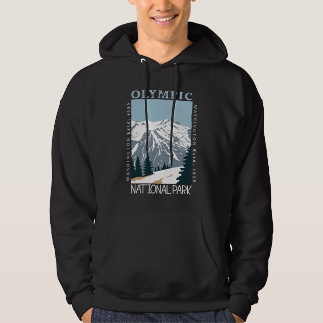 Olympischer Nationalpark Washington in Bedrängnis Hoodie (Vorderseite)