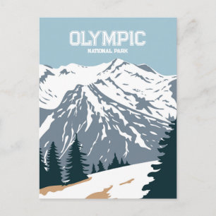 Olympischer Nationalpark Washington Postcard Postkarte