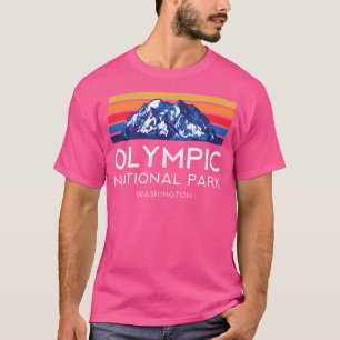 Olympischer Nationalpark Washington Retro Vintag H T-Shirt