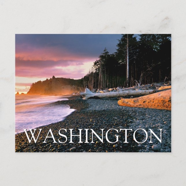 Olympischer Nationalpark | Washington Staat Birthd Postkarte (Vorderseite)