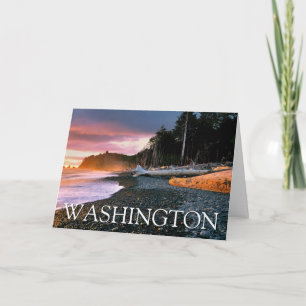 Olympischer Nationalpark   Washington Staat Vielen Dankeskarte