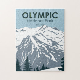 Olympischer Nationalpark Washington Vintag Puzzle