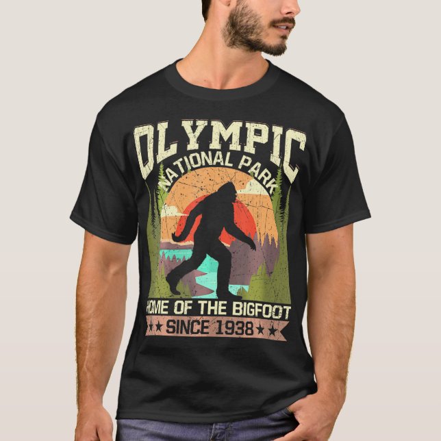 Olympischer Nationalpark - Zuhause des Bigfoot T-Shirt (Vorderseite)