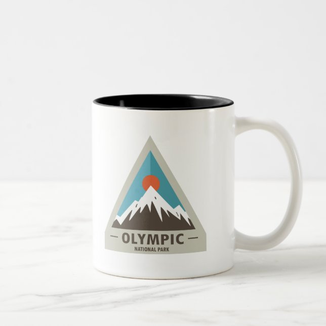 Olympischer Nationalpark Zweifarbige Tasse (Rechts)