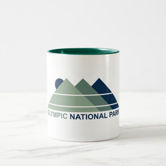 Olympischer Nationalpark Zweifarbige Tasse (Mittel)