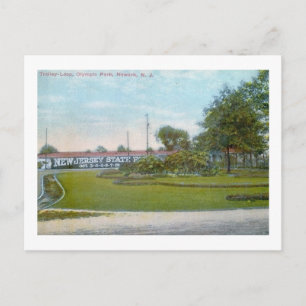 Olympischer Park, Newark NJ Vintag Postkarte