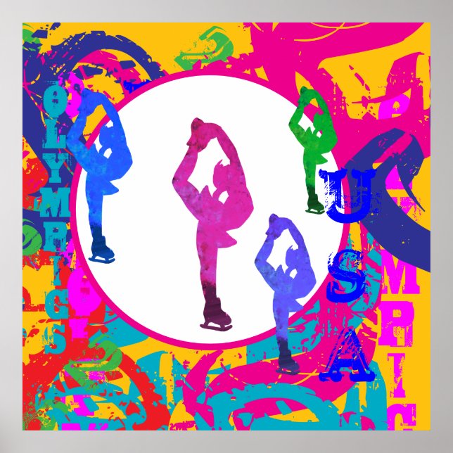 OLYMPISCHES EISLAUFEN  POSTER (Vorne)