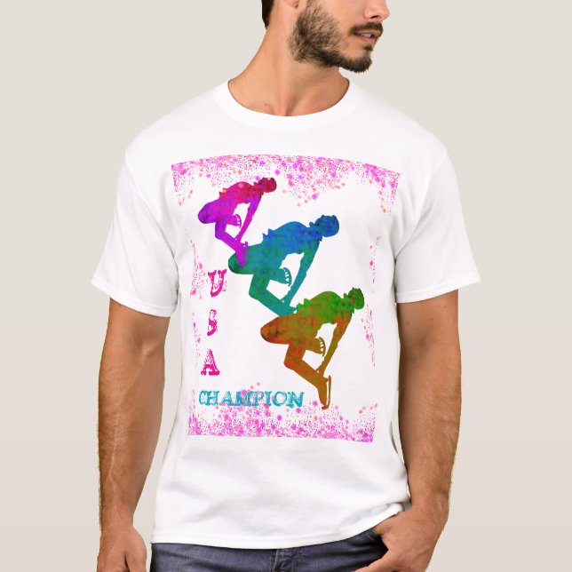 OLYMPISCHES EISLAUFEN  T-Shirt (Vorderseite)