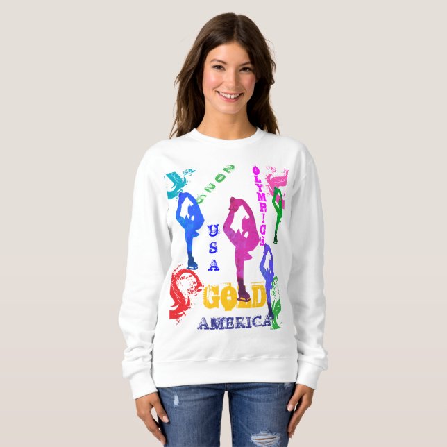 OLYMPISCHES EISSKATING SWEATSHIRT (Vorne ganz)