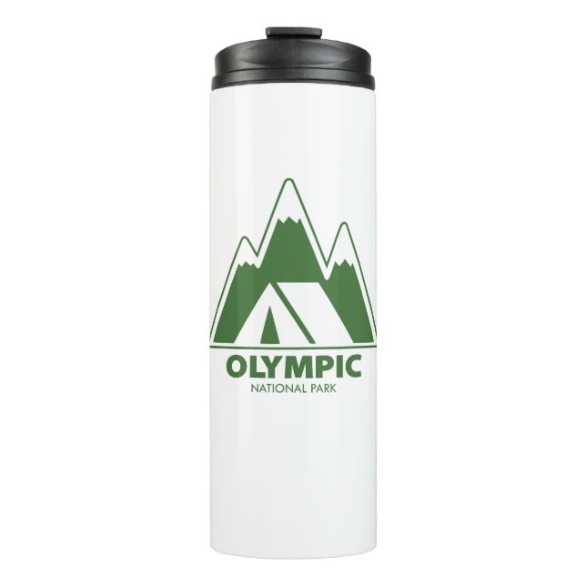 Olympisches Nationalpark-Camping Thermosbecher (Vorderseite)