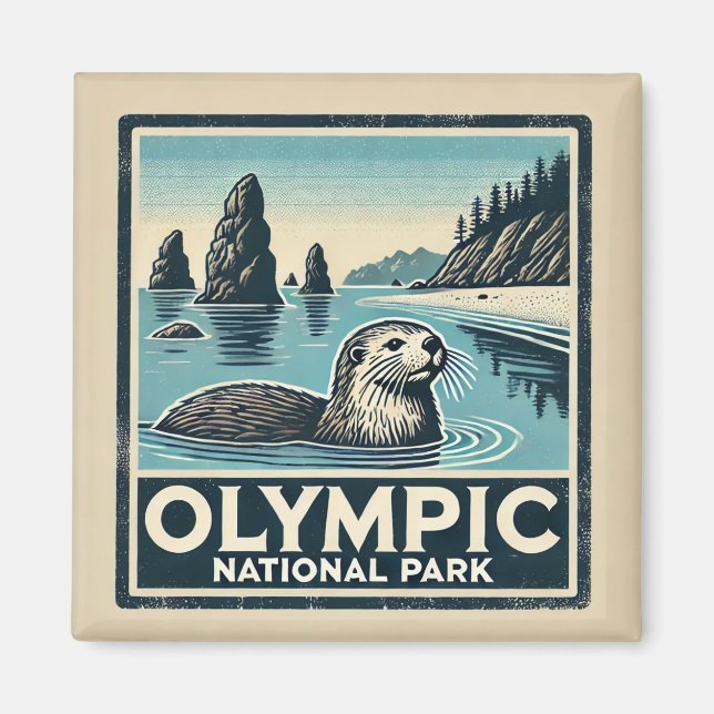 Olympisches Nationalparkmagnet Magnet (Vorne)
