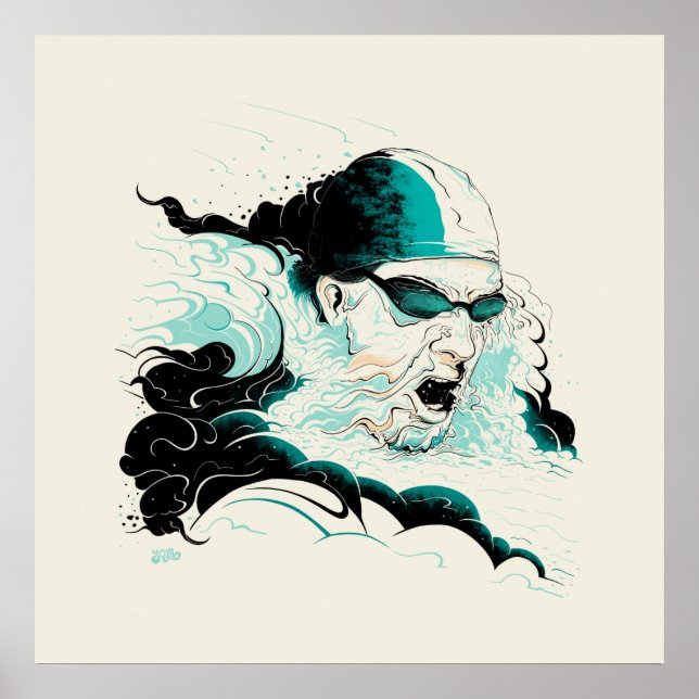 Olympisches Schwimmbad Poster (Vorne)