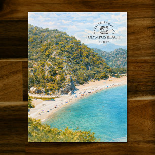Olympos Strand, Provinz Antalya Türkei Andenken Postkarte
