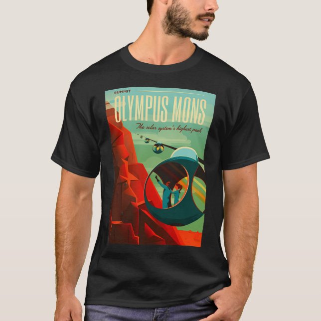 Olympus Mons - Weltraumreise T-Shirt (Vorderseite)