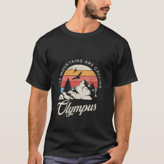 Olympus T-Shirt Retro Vintage Berge Natur Wandern
