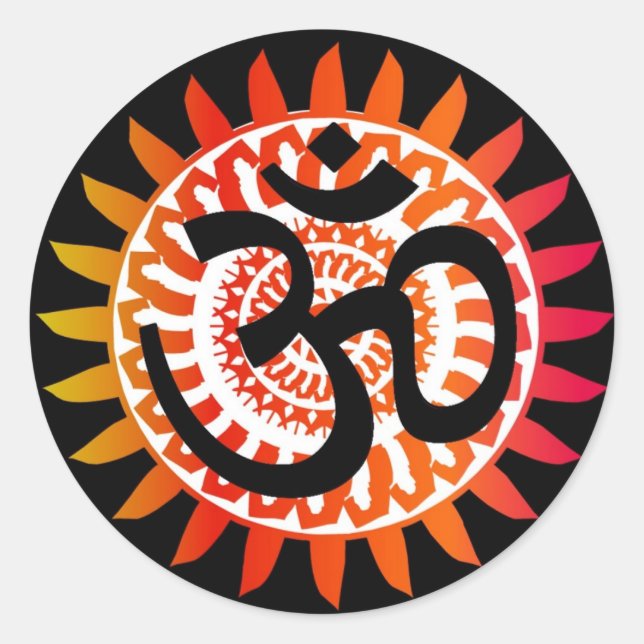 OM1 RUNDER AUFKLEBER (Vorderseite)