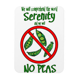 OM 12 Stufen "No Peas" Magnet