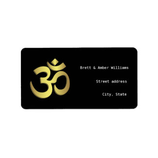 Om-Adressetiketten Adressaufkleber