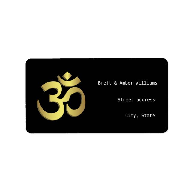 Om-Adressetiketten Adressaufkleber (Vorne)