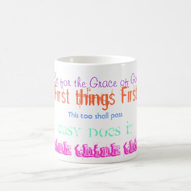 OM Alkoholiker-Slogan-Tasse Tasse (Mittel)