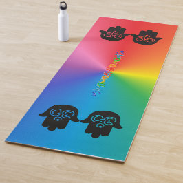 Om All Lights | Regenbogen, Personalisiert Yogamatte