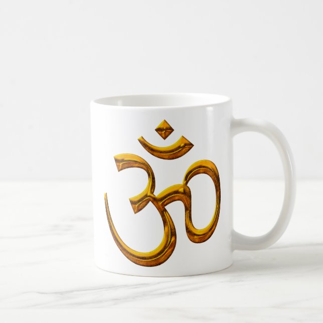OM, Altgoldeffekt-/Mug-Größe 11oz Tasse (Rechts)