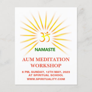 Om Aum Meditation Flyer