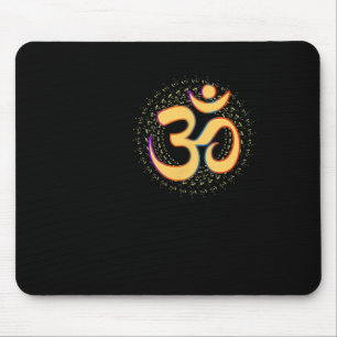 Om Aum Omkara altes Symbol Kunst spirituelles Yoga Mousepad