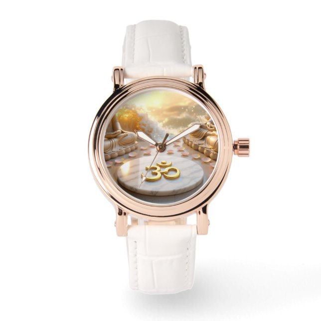 OM - AUM - ZEN-BUDDHISMUS ARMBANDUHR (Vorderseite)
