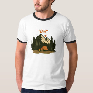 “Om”-Berg-Meditations-Camping-Design T-Shirt