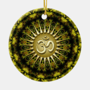 OM Bio Tapestry Circle Keramik Ornament