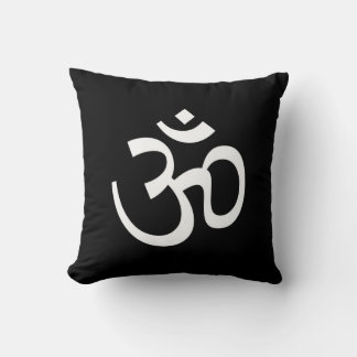 Om Black Pillow Kissen