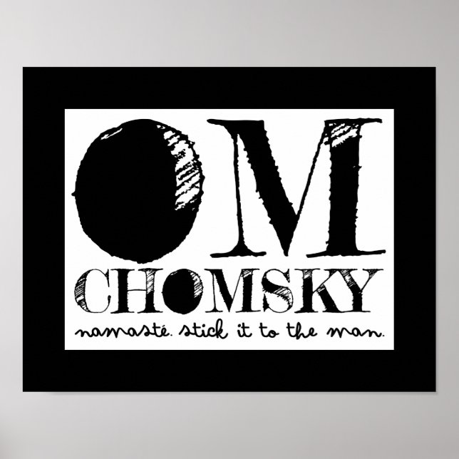 Om Chomsky Poster (Vorne)