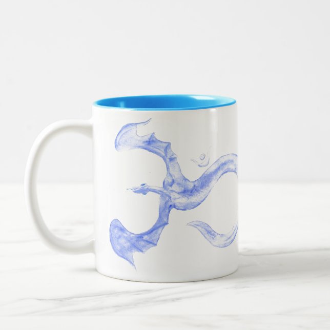 Om Dragon Zweifarbige Tasse (Links)