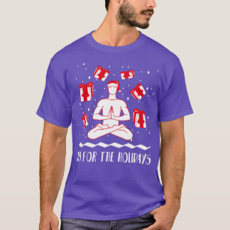 Om for Holidays Funny Yoga Weihnachtshemd Ho T-Shirt