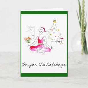 Om For Holidays Grußkarte Feiertagskarte