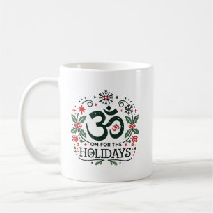 Om for Holidays - Om Symbol Floral Kaffeetasse