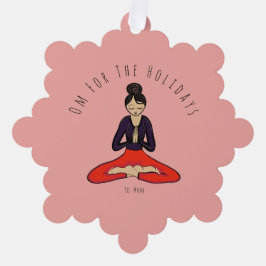 Om For The Holidays Ornament Card