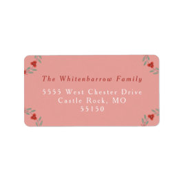 'Om For The Holidays' Yoga and Wreath Adressaufkleber