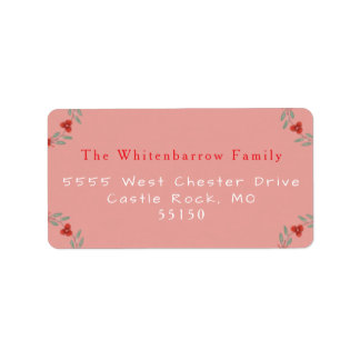 'Om For The Holidays' Yoga and Wreath Adressaufkleber