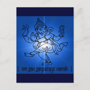 Om-Gan-Ganpataye-Namah Postkarte