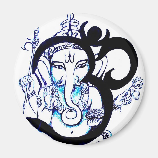 OM - Ganesha Magnet (Vorne)