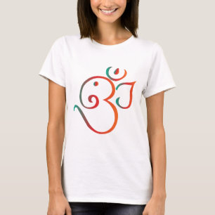 OM-ganpati-grün-orange T-Shirt